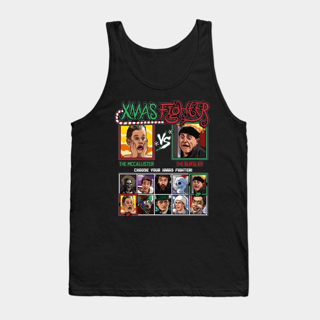 Xmas Fighter - Home Alone Tank Top by RetroReview